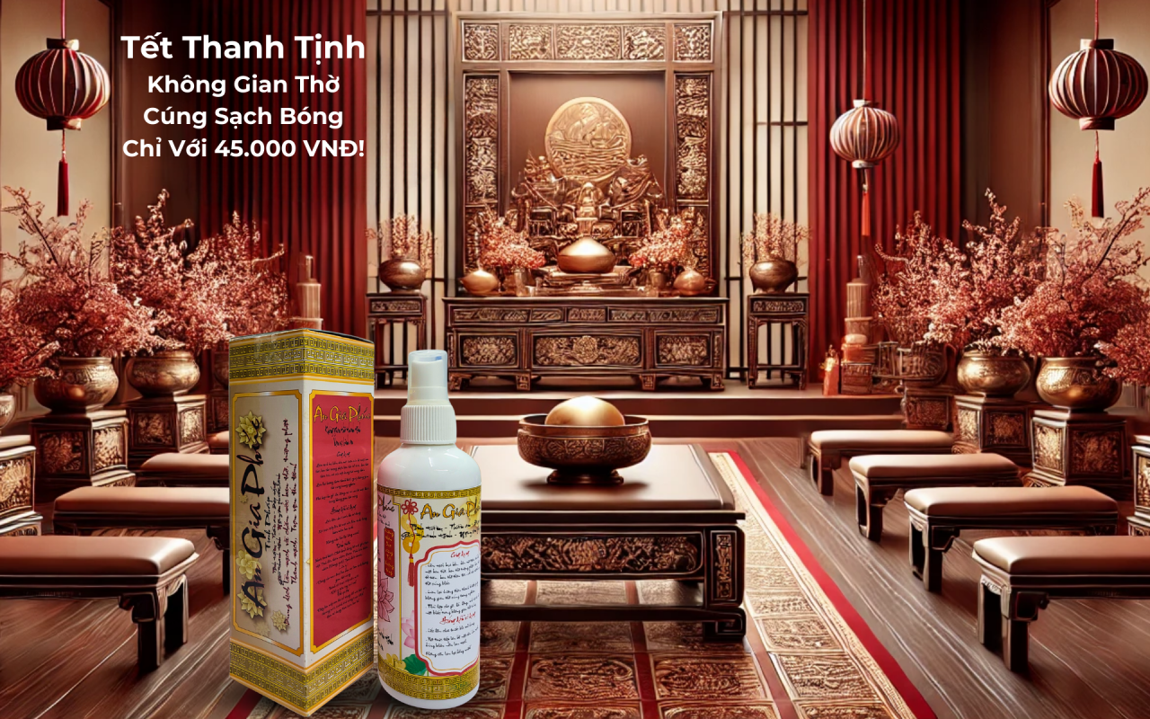 nước bao sái bàn thờ dịp cuối năm