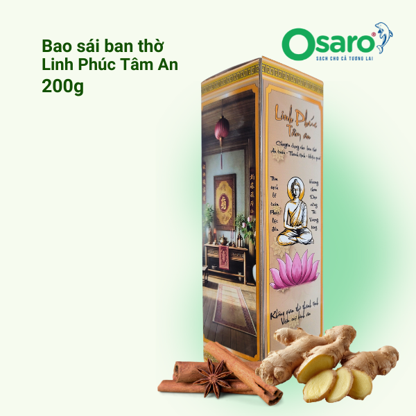 Bao sái ban thờ Linh Phúc Tâm An