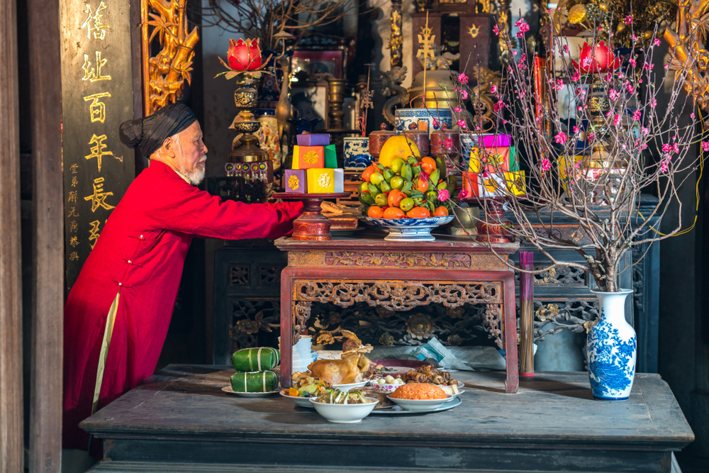 Bao sái ban thờ