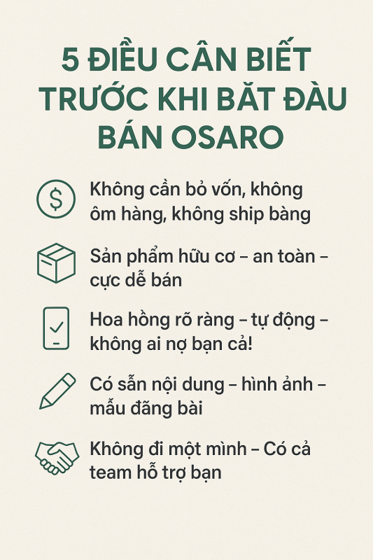 5 điều cần biết khi làm ctv OSARO