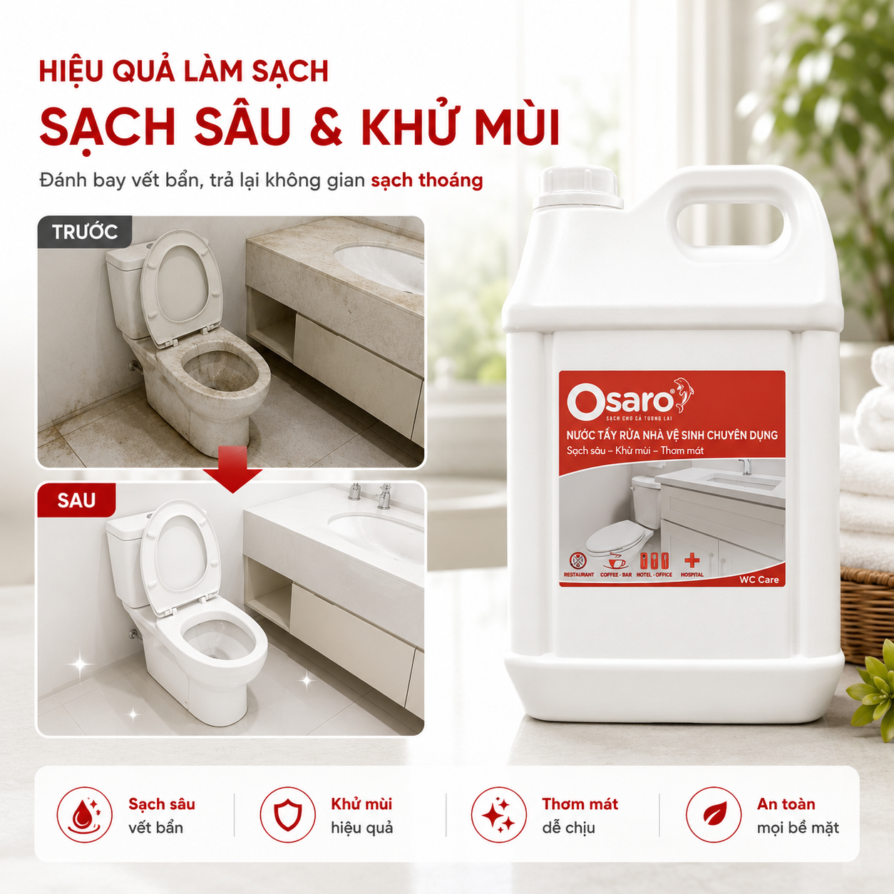 Nước rửa bồn cầu 10kg chuyên dụng